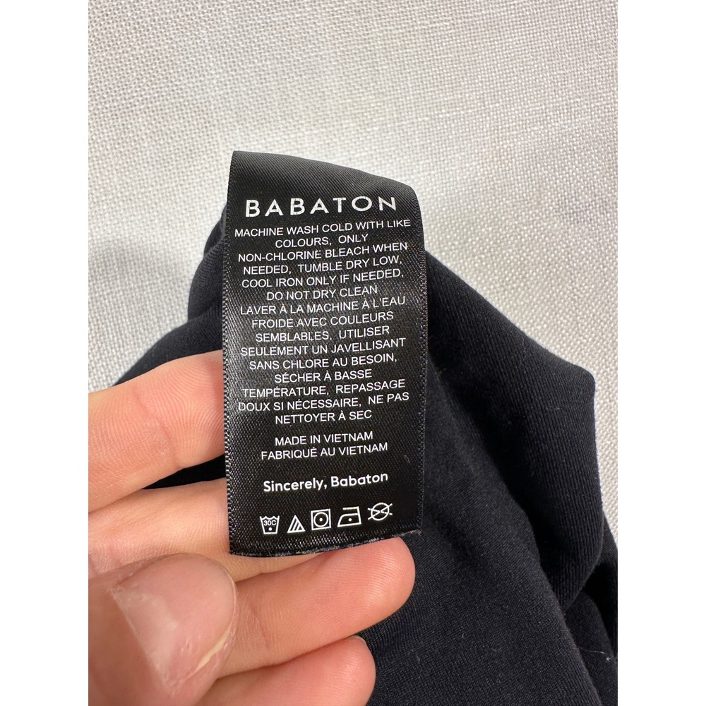 Babaton Aritzia Black‎ Mock Neck Long Sleeve Thong Bodysuit Small - Picture 5 of 8